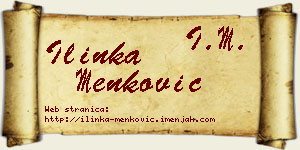 Ilinka Menković vizit kartica
